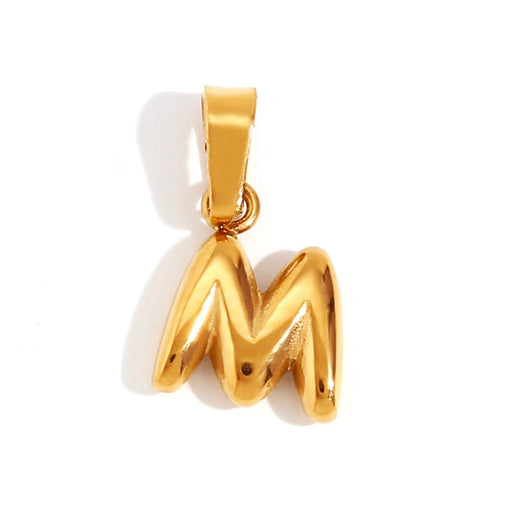 Chic Necklace With Bubble-Style Letter