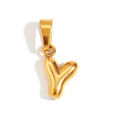 Chic Necklace With Bubble-Style Letter